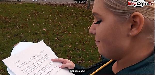 EroCom Date - Deutsche Schlampe macht echtes Sexdate und lässt sich direkt abschleppen und ficken